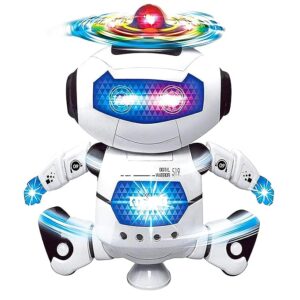 vgrassp dancing robot toy for kids with flashing lights and musical sounds real moving action (dancing robot 2)